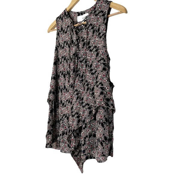 Derek Lam 10 Crosby Silk Floral Lace-Up Blouse - Picture 8 of 12